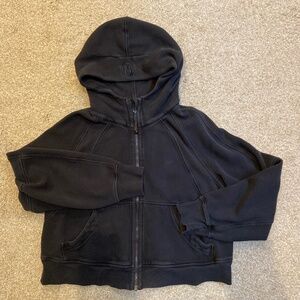Lululemon Cropped Scuba Hoodie, Full Zip, M/L